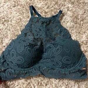 Green Lace Bra